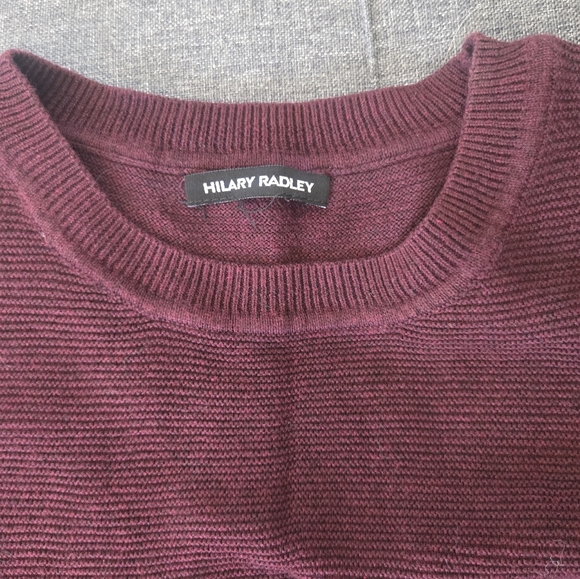 Women's Burgundy Sweater - Picture 2 of 4